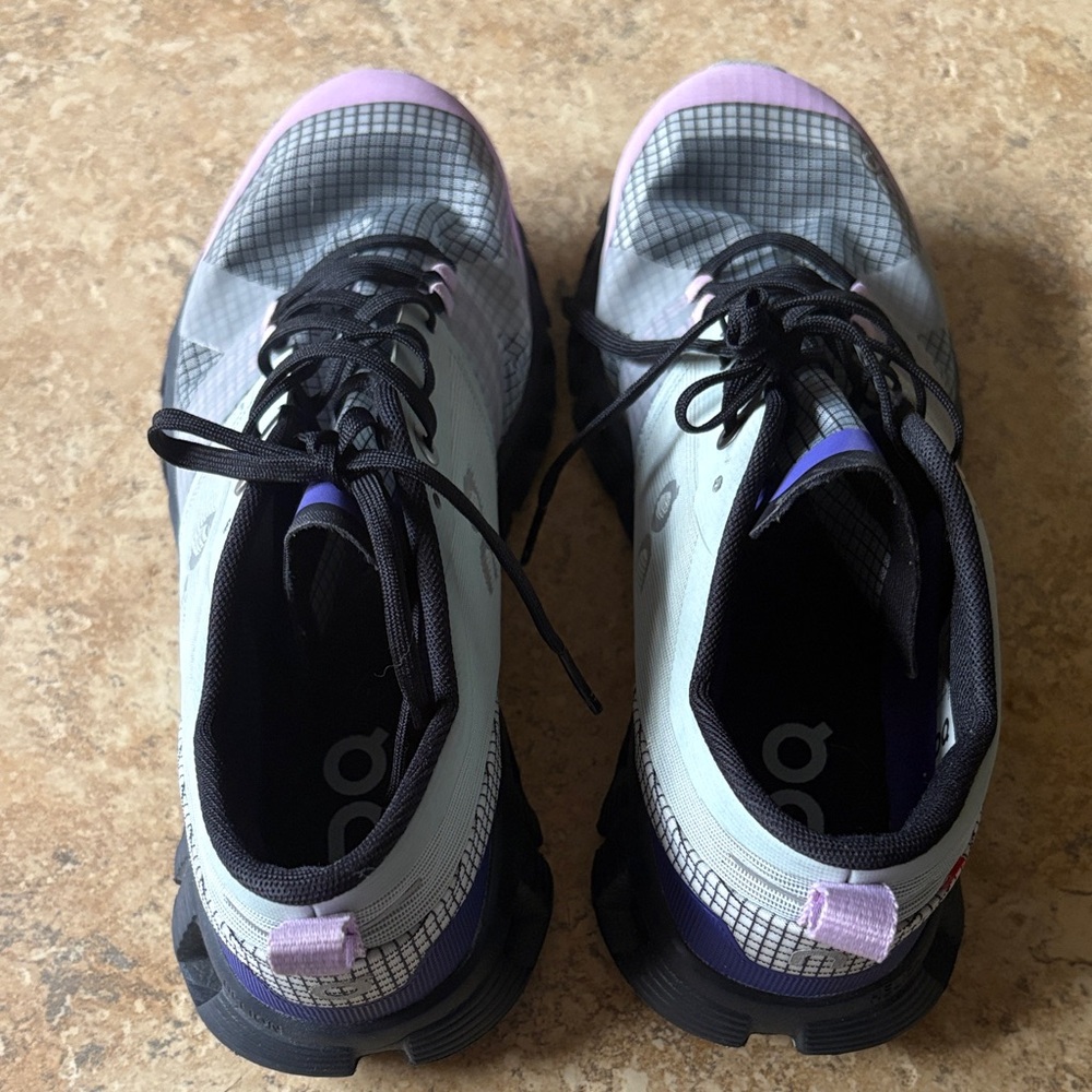 On Running Women's Black and Purple Sneakers